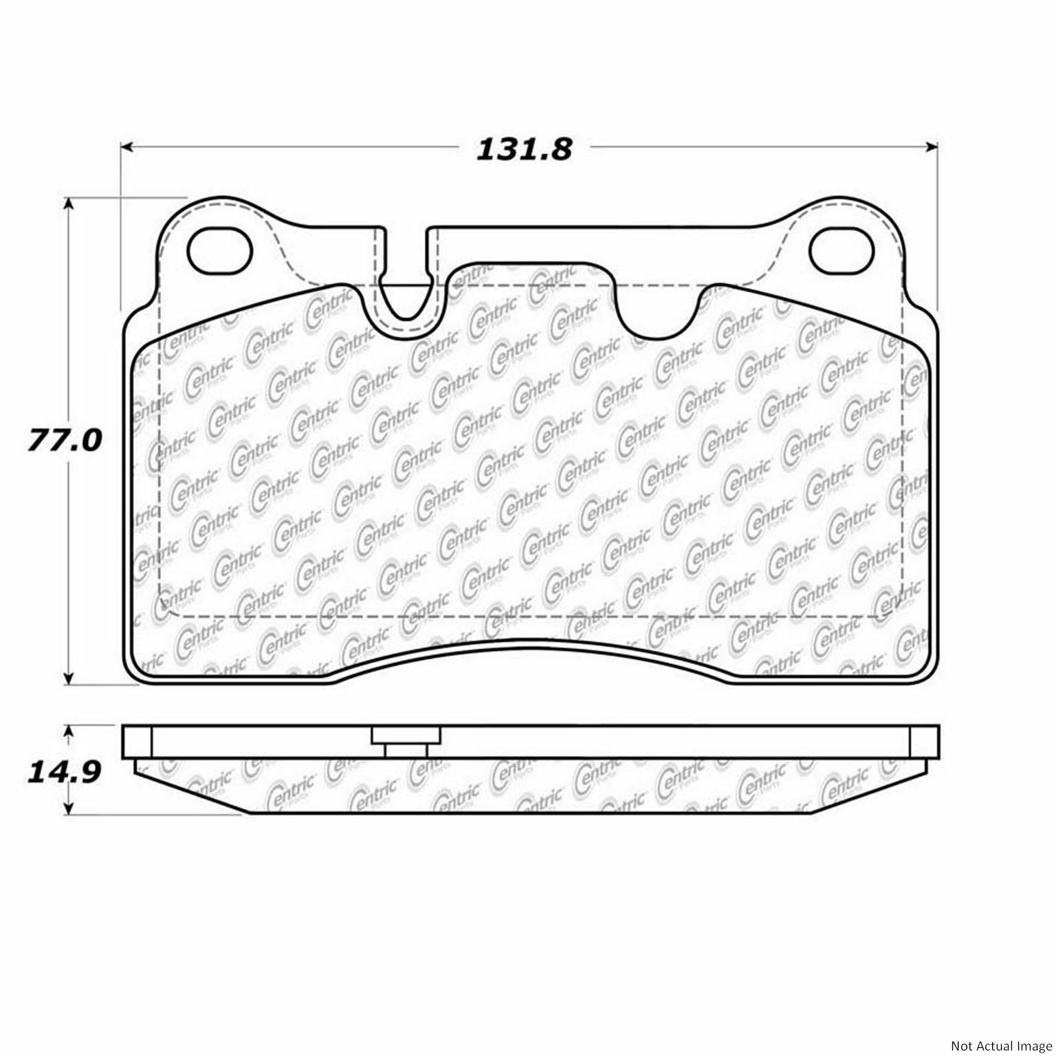 For 2005-2016 Aston Martin DB9 Semi-Metallic Disc Brake Pad Set Front Centric