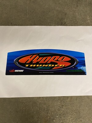 Hydro Thunder NOS translite marquee for 33'' dedicated cabinet, Midway 1999