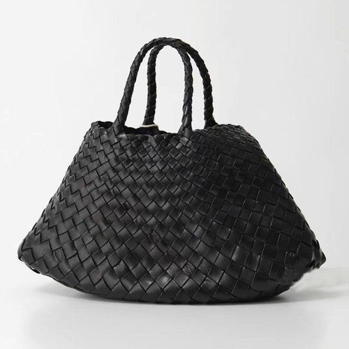 Italy Leather Woven Bag Hobo Trapezoidal Shoulder Bag (Long Handle) - Picture 7 of 28