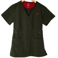 Med Couture ladies scrub top short sleeve with pockets small s