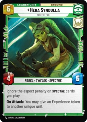 x1 Hera Syndulla - Spectre Two R Star Wars Spark of Rebellion M/NM