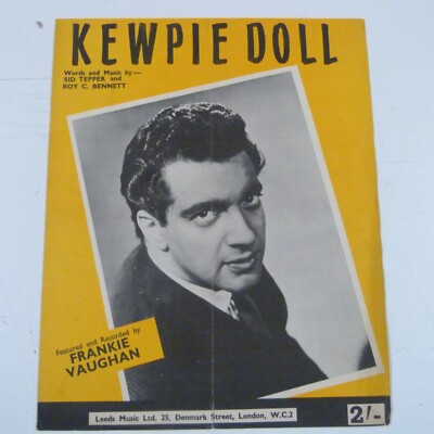 Liederblatt KEWPIE DOLL, Frankie Vaughan, 1957