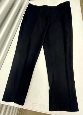 Statement Confidence Dress Pants 51L Mens Navy Blue Straight Leg Classic Formal