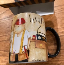LANG MUG 2005 COFFEE CUP-"ORDINARY MEN" BY DAN DIPAOLO USED WITH ORIGINAL BOX