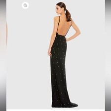 Mac Duggal 70232 Size 10 $398 Rhinestone Embellished V-Neck Gown