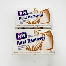 LOT 2 Rit Laundry Treatment 2 oz RUST REMOVER. Removes Rust Spots on Fabric NEW