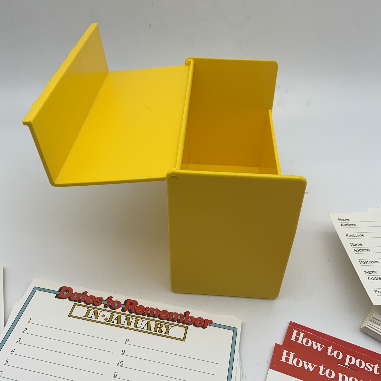 Vintage Royal Mail Birthday Box Card Index With Two Sets Of Unused