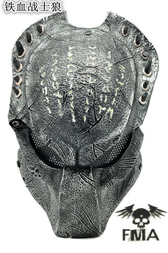 FMA Alien Predator Glow Light Mask Helmet Cosplay Prop CS COS Halloween Mask - Picture 5 of 13