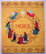 Nativity vintage Christmas greeting card HH24