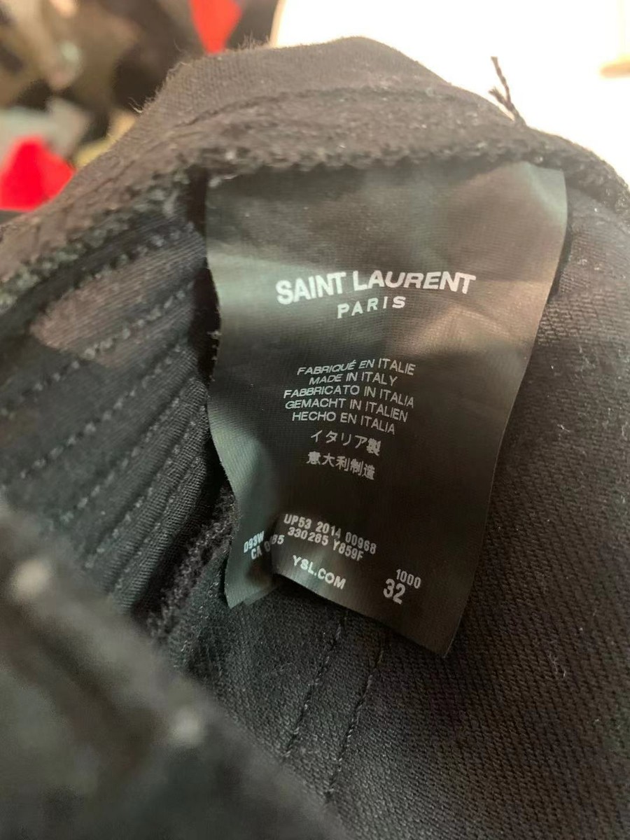 SAINT LAURENT Hedi Slimane leather zipper knee skinny D04 SAINT LAURENT Hedi Slimane leather zipper knee skinny D04