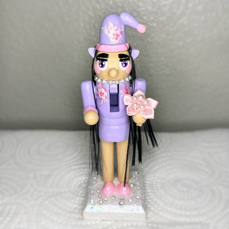 5” Painted Kuromi Inspired Pastel Mini Christmas Holiday Kawaii Nutcracker’s