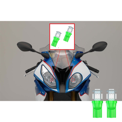 Ｂ-15 Motorcycle GREEN LED Side Marker Light Parking Bulbs for Kawasaki