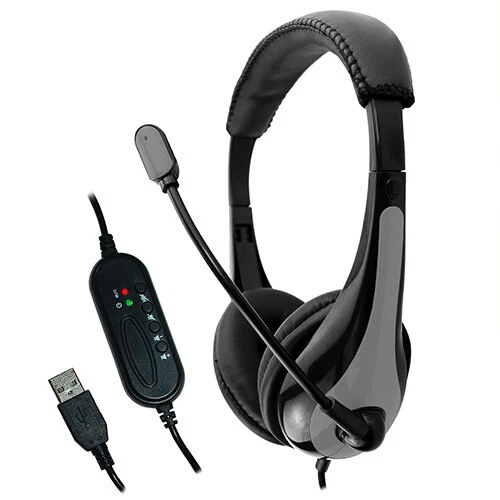 AVID AE 39 USB Classroom Headset with Microphone Inline Controls