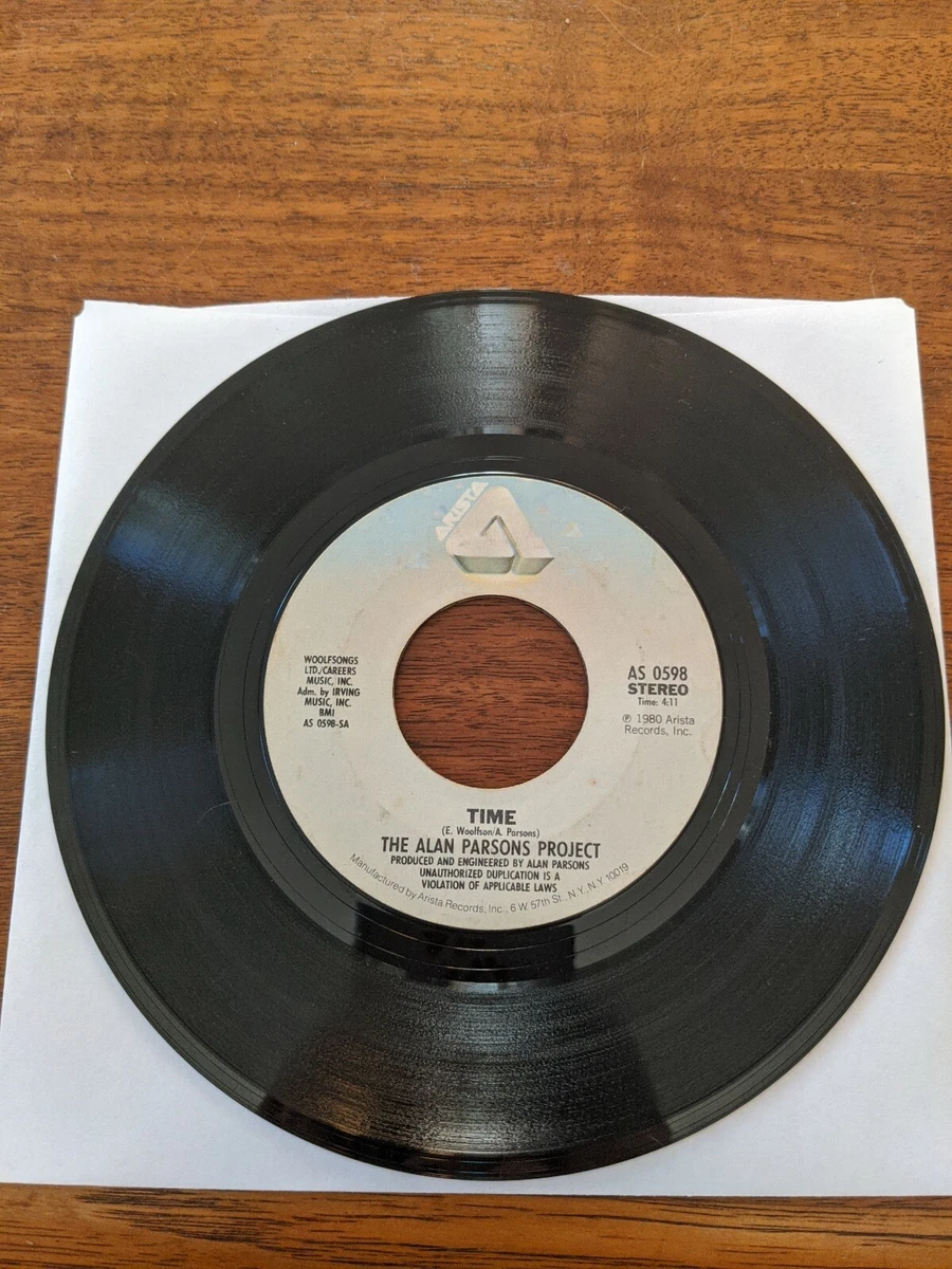 45 RPM Record The Alan Parsons Project Time/The Gold Bug.