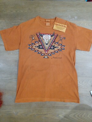 Vintage 90's T Shirt Southwest Aztec Arizona Medium Small 1997 Longhorn Western 