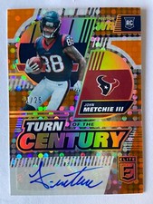 2022 Elite John Metchie Orange Rookie Autograph Card SSP #21/25 - Texans RC Auto
