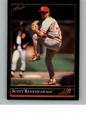 1992 Leaf Scott Bankhead 485a Black Gold Cincinnati Reds