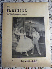 SEVENTEEN ANN CROWLEY / KENNETH NELSON PLAYBILL THE BROADHURST THEATRE 1951