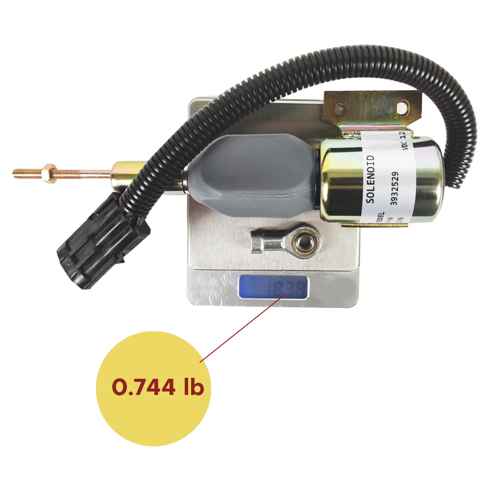 12V Fuel Shut Off Solenoid 3932529 fit for Cummins 4BT 6BT 5.9L SA-4756 ...