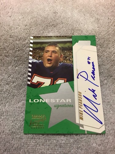 2002 Stadium Club MIKE PEARSON Rookie RC Lonestar Signatures Autograph Jaguars - Picture 2 of 3