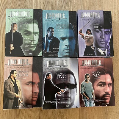 Highlander - Die komplette Serie ohne dt. Ton DVD Boxen RC 1 Staffel 1-6
