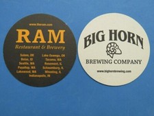 Bière dessous de Verre ~ Grand Corne Brassage ~ The RAM Brewery : Pot Washington