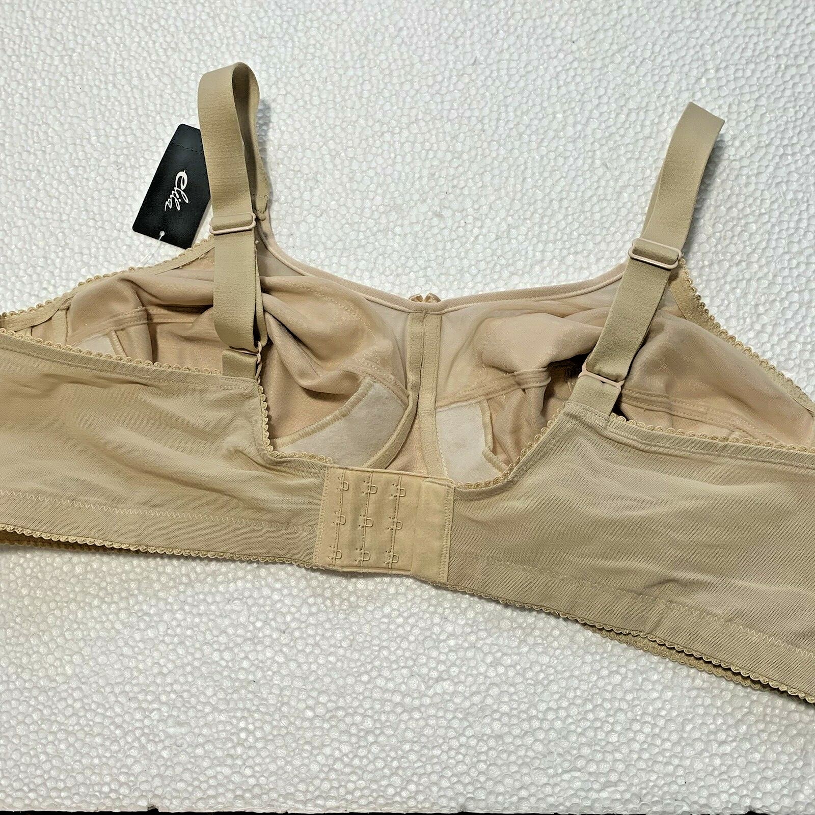 ELILA Women's Embroidered Full Figure Bra Beige Size 46 B ( ) for sale online eBay