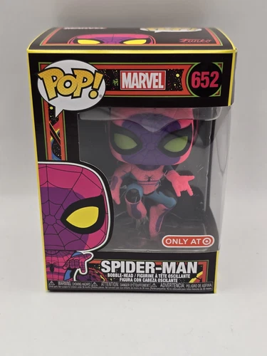 Funko POP! Marvel Spider-Man #652 Black light Target Exclusive! #1 New