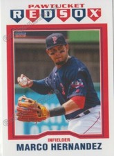 2019 Pawtucket Red Sox Marco Hernandez RC Rookie Boston Red Sox