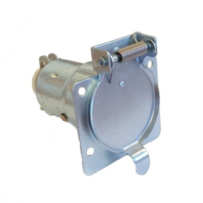 Pollak 7-Way Flat Pin Metal Car End Socket (57-S)