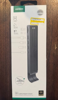 UGREEN 5-in-1 USB-C Laptop Adapter & Stand Docking Station HDMI/USB-A/SD/TF