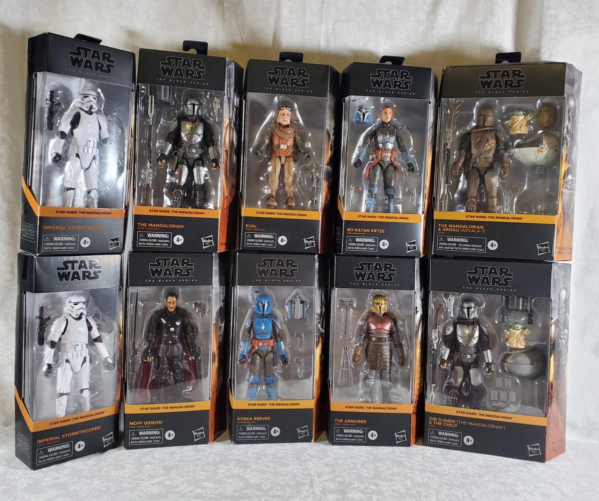 Star Wars:The Mandalorian set of 10 figures/Black series | eBay