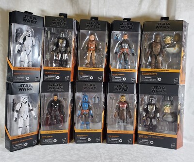 Star Wars:The Mandalorian set of 10 figures/Black series | eBay