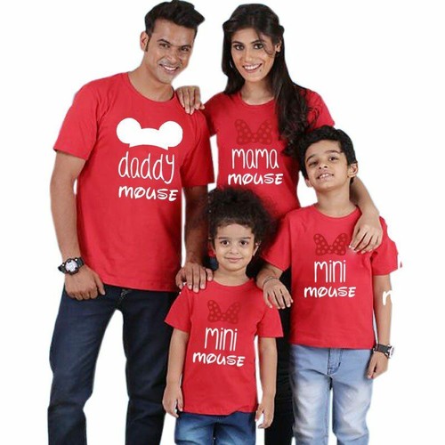 T Shirt Family Cartoon Daddy Mommy Me 