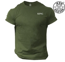 King T Shirt Small Gym Clothing Bodybuilding Training Workout Fitness Boxing Top