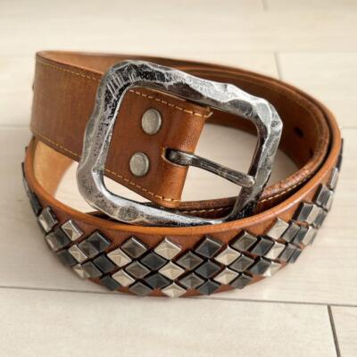 小物 Tornado mart leather studs belt Tornado Mart Studded Black Leather Belt – Alex Maxamenko