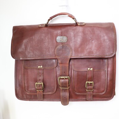 バッグ OUAT 25SS OFFICE BAG BROWN LEATHER Amazon.com: VC VINTAGE COUTURE 18 inch Leather Full Flap