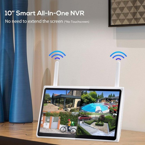 Wireless Security Camera System with 10.1" HD Monitor, 10CH Expandable Home S... - Picture 6 of 10