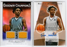 2021 UD Goodwin Champions JEAN MONTERO Rookie Authentics /299 & Dual Jersey