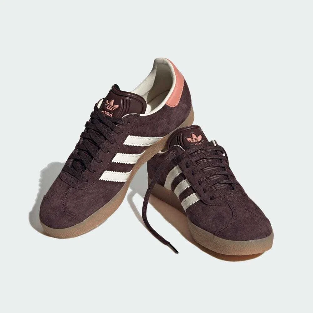 adidas Originals Women's GAZELLE W IF3233 Shadow Brown Cream White Gum