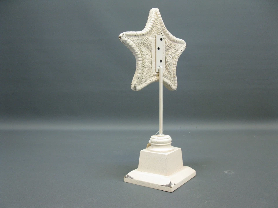 Dekoration  Dekofigur  Seestern  auf Standfuß 32 cm Statue nautische Deko - Bild 4 von 4