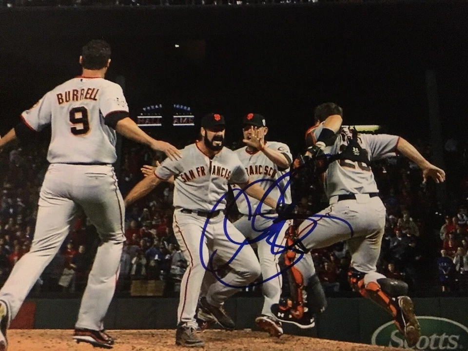 Aubrey Huff AUTÓGRAFO Firmado 8x10 FOTO Sf Giants 2010 WS Celebración Foto 2 de 3