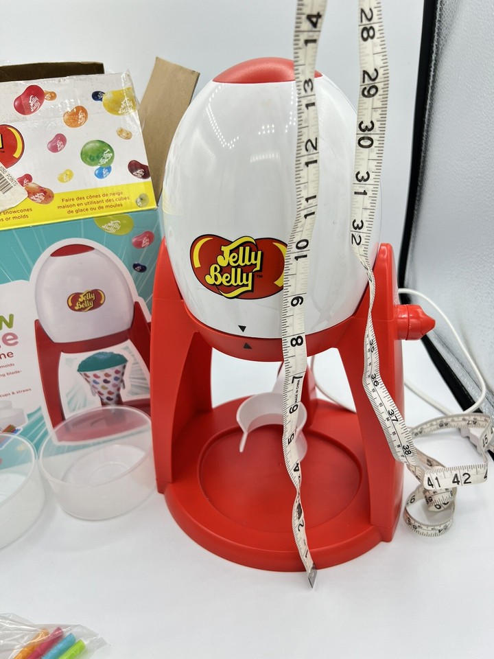Jelly Belly Electric Snow Cone Maker Ice Shaver Shaved Ice Machine