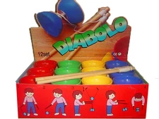 NEW Diabolo - one per sale only - assorted colours - good quality wooden handle