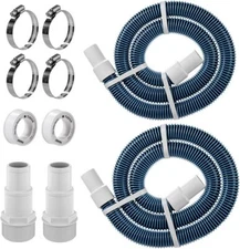 1.5" 6ft Pool Filter Pump Hose Kit - Above Ground Swimming Pool Vacuum Skimmer 1