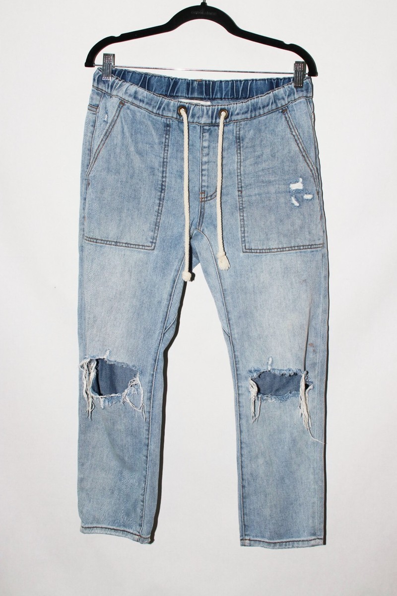 One Teaspoon Women's Shabbies Drawstring Boyfriend Jeans size S