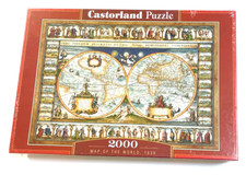 Castorland 2000 Piece Jigsaw Puzzle Map of the World, 1639 New