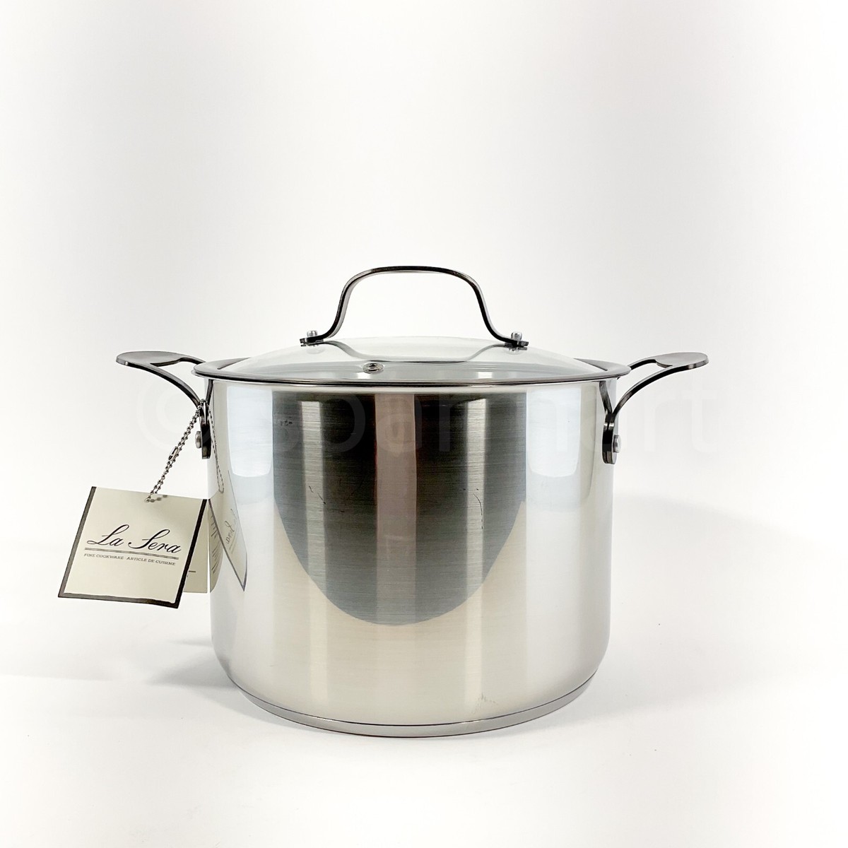 LA Sera Fine Stainless Steel Induction Cookware Casserole 8-qt