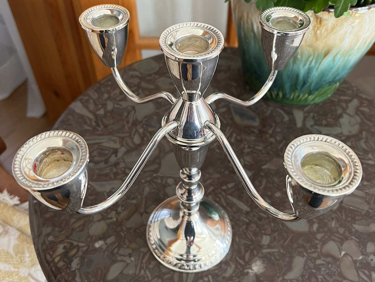 Duchin 5000 Creation Sterling Silver 5 Candle Holder Weighted 766