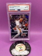 Jose Siri 2022 Topps Stadium Club #105 Rookie 1991 Variation PSA Graded 8 Pop 1